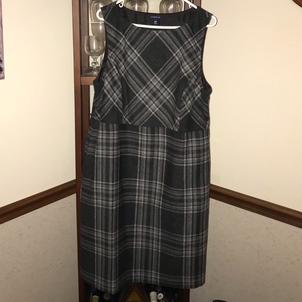 Lands End 16W wool dress